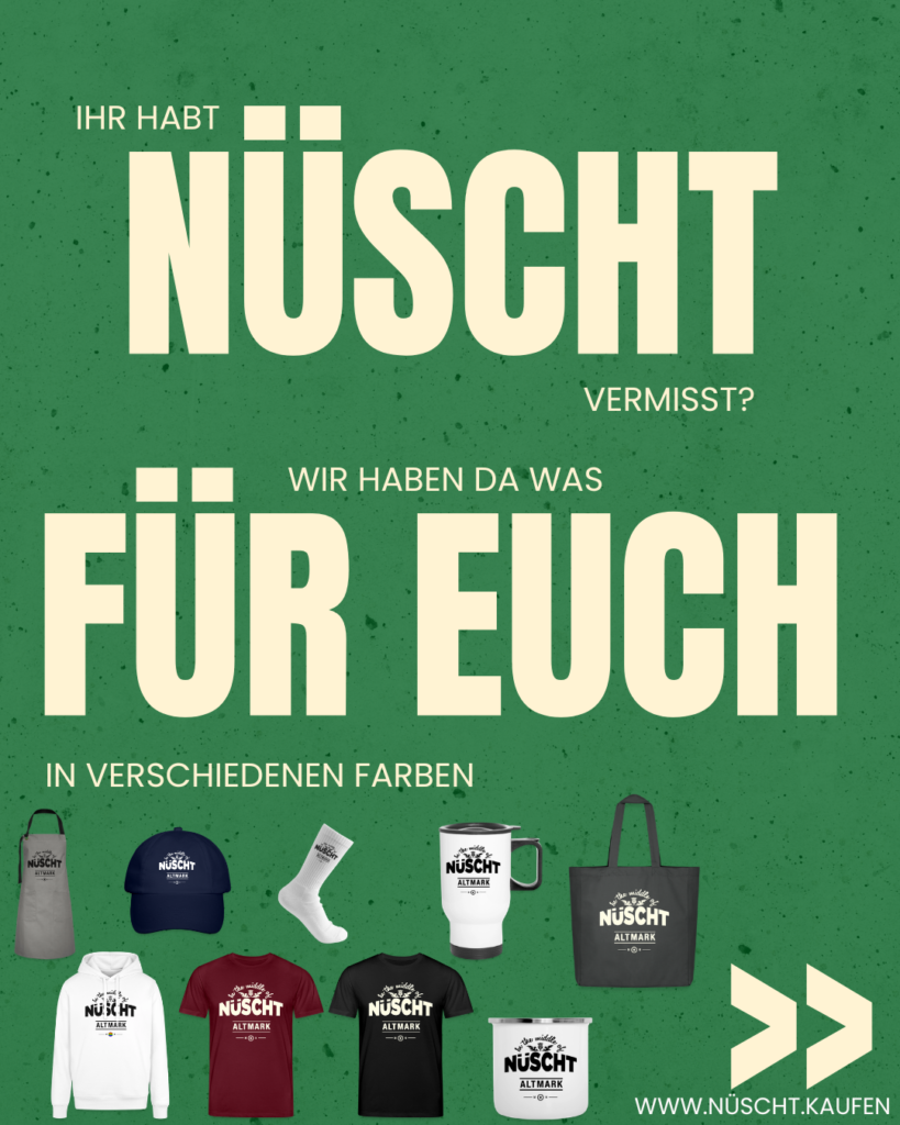In the middle of Nüscht Online-Shop / Altmark Merchandise